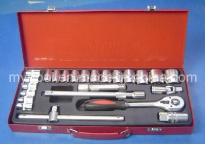 24PCS 1/2&quot; Professional Metal Socket Tool Set (FY1024A)