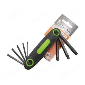 Cr-V 8PCS Torx Folding Wrench Hex Key Set for Hand Tools