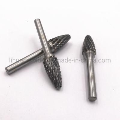 6mm Shank Double Cut Shape F Carbide Rotary Burr