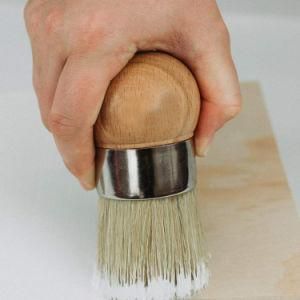 Large Chalk Wax Paint Brush Comfortable to Use Hand Made