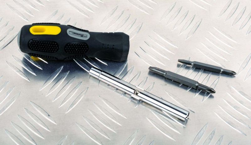 26PCS Multifunctional Hand Tools Cr-V Steel Ratchet Screwdriver & Bits Set