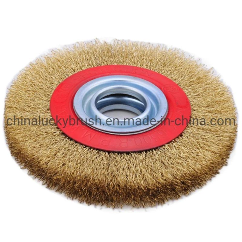 250mm Black Steel Wire Circular Wheel Brush (YY-051)