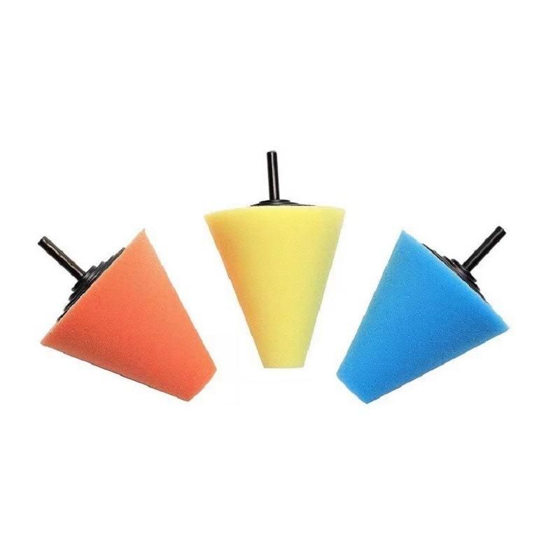 Electric Drill Cleaning Brush 9-Piece Set Conical Polishing Waxing Sponge Automobile Tire Gap Cleaning Electric Drill Brush