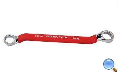 Rubber Handle Finish Double Offset Ring Spanner with CE Approved
