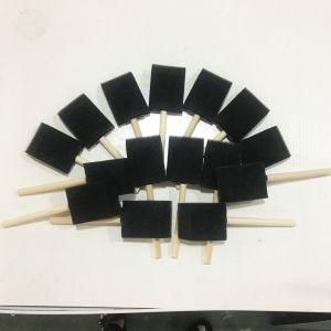 4PCS Funny Black Foam Brushes Kids Painting Sponge Brush Art Set