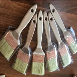 Pure White Bristle Paint Brush with Pure Wood Handle Brush