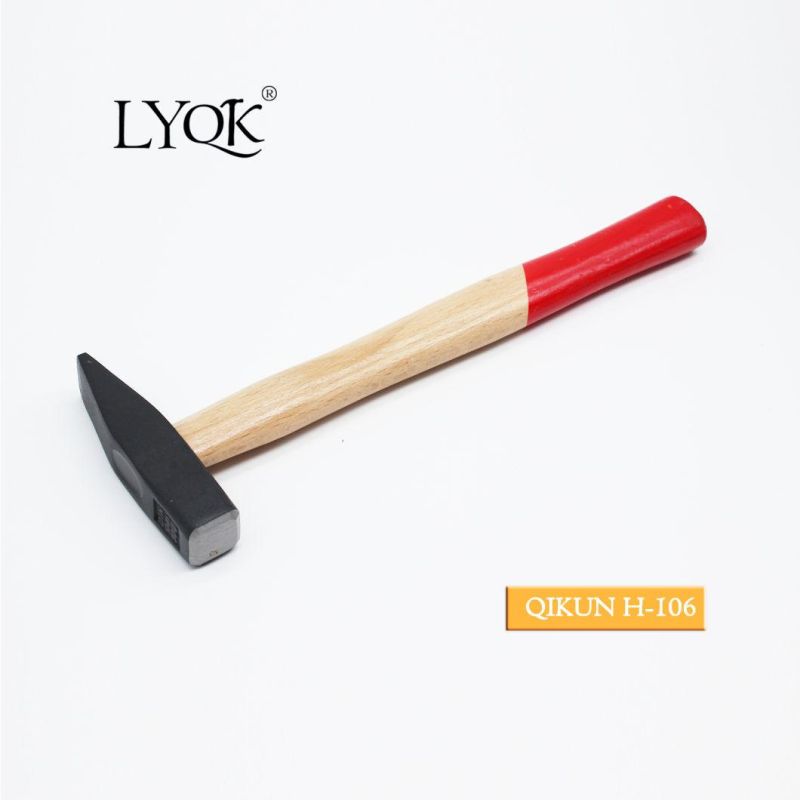 H-104 Construction Hardware Hand Tools Wooden Handle German Type Machinist Hammer