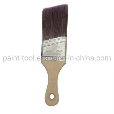 Mini Angled Sash Cutter Paint Brush with Handmade Timber Handle