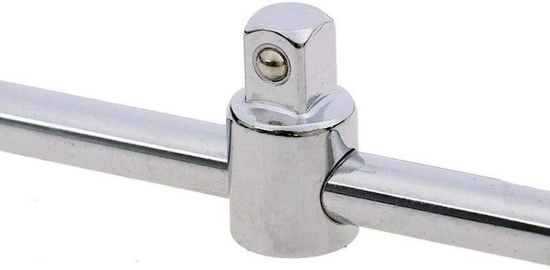 Sliding bar for car repair,1/2" T-Handle Socket Breaker Bar Wrench Extension Sliding Bar T-Handle Nut Driver Socket Adapter For Car Repair Hand Tool (1/2)(4816)