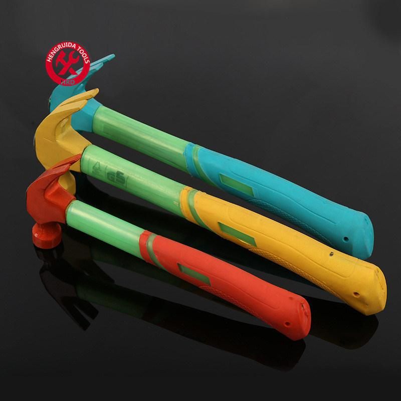 Claw Hammer with TPR Handle Fiberglass Handle