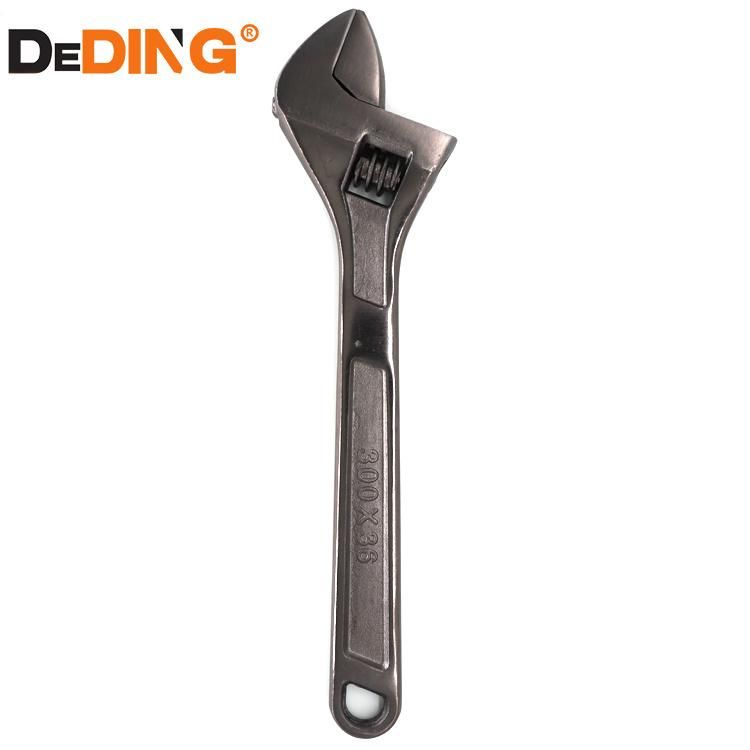 Black Nickle Plated Thread Steel 6-14 Inch Adjustable Spanner
