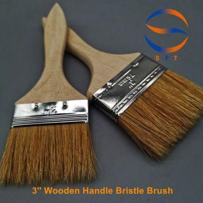 3&prime;&prime; Wooden Handle Disposible Chip Bristle Laminating Brushes for Automotive