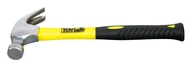 High Quality Rubber Handle Claw Hammer with TUV Certificate