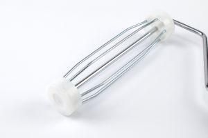 Silver Paint Roller Frame Wih Black Handle