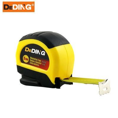Hand Tools Rubber Coat Case Accurate Tape Measure Carbon Steel Blade TPR Measuring Tape