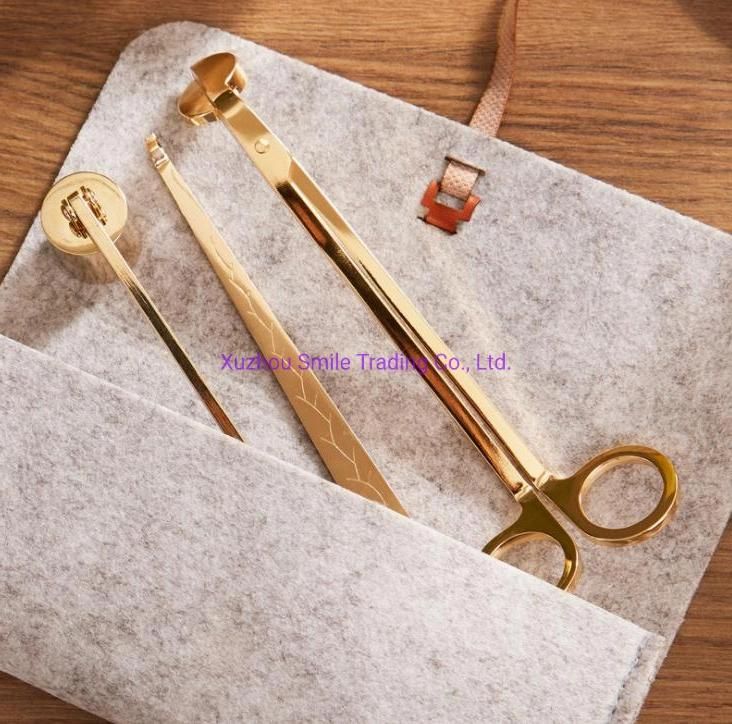 Candle Care Kit Wick Trimmer Cutter Snuffer Wick Dipper with Hook