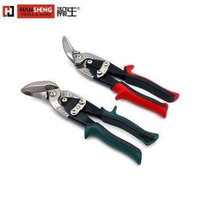 10&quot;, Made of Carbon Steel, Cr-V, Cr-Mo, Matt Finish, Nickel Plated, TPR Handle, Straight, Right and Left, Taiwan Type, Aviation Snips
