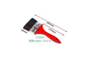 Bristle Brush Wire Red Wooden Handle Paint Brush for Decoration