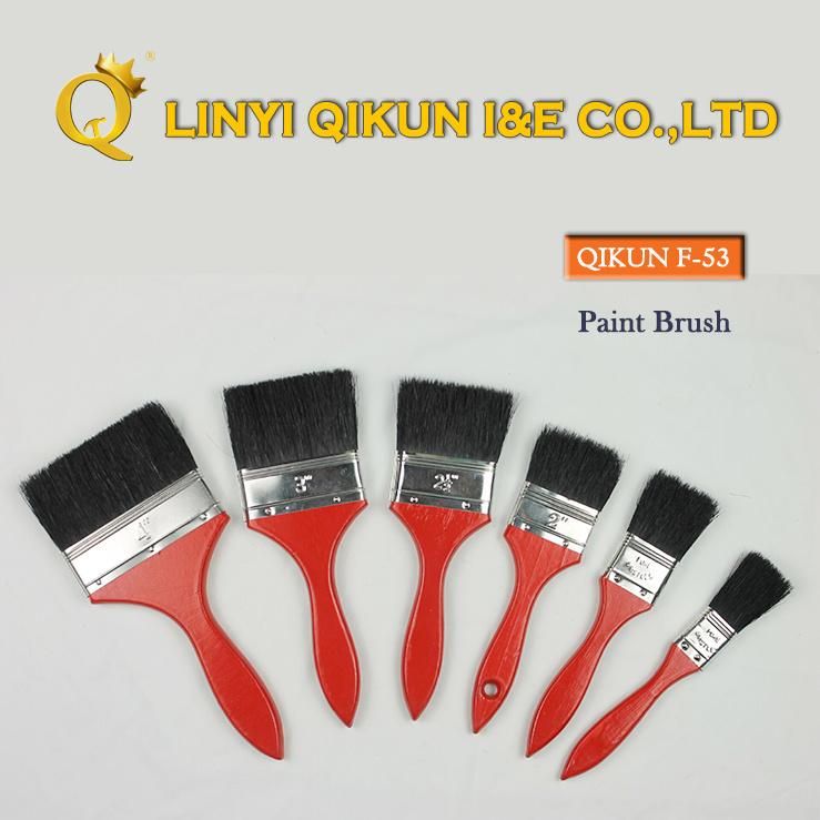F-43 Hardware Decorate Paint Hand Tools Wooden Handle Bristle Paint Roller Brush