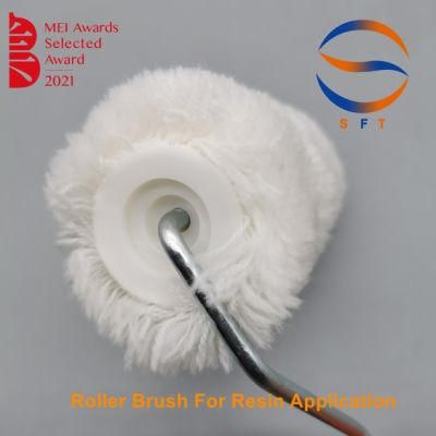 Customized White Color Cotton Roller Brushes for Resin Application