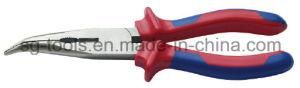 Hand Working Tool Bent Nose Plier with Nonslip Handle