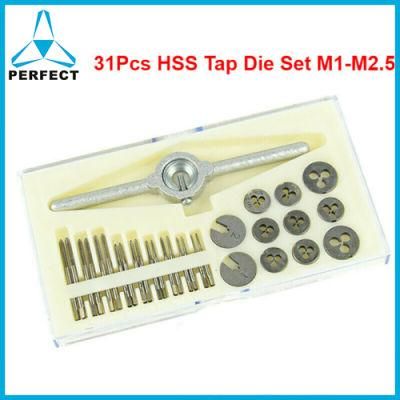 31 Pieces Mini Tap and Die Set M1-M2.5