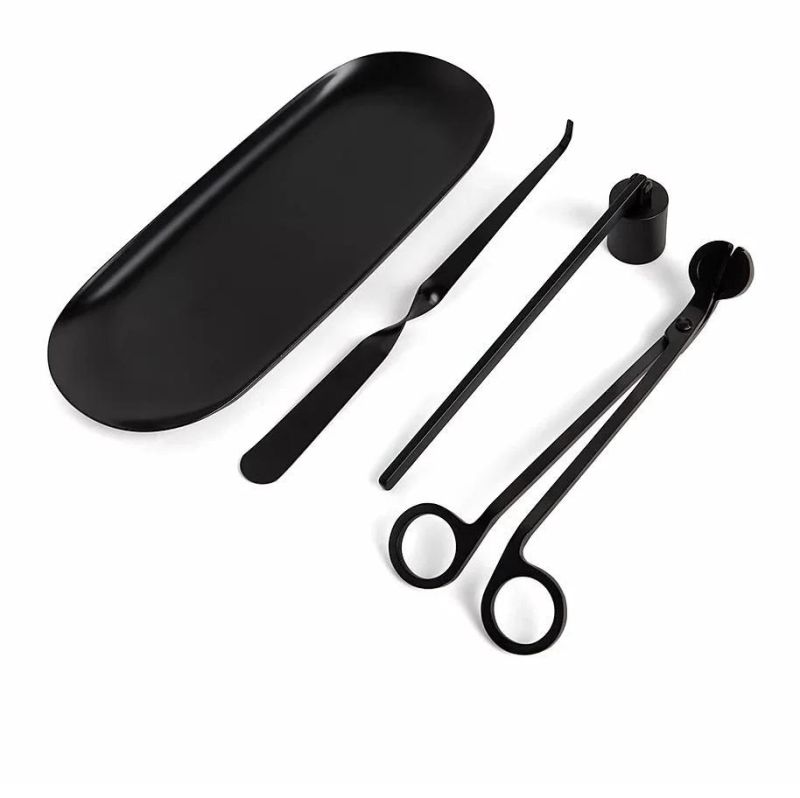 Candle Care Kit Wick Trimmer Cutter Snuffer Wick Dipper with Hook
