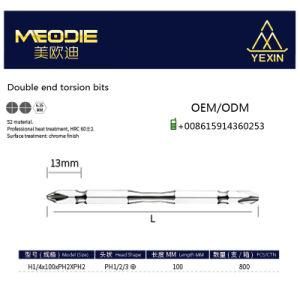 S2 100mm Torsion Bits Double Sided Screwdriver Bits