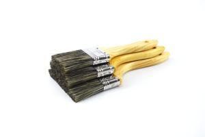 Bristle Brush Wire Yellow Wooden Handle Paint Brush for Decoration