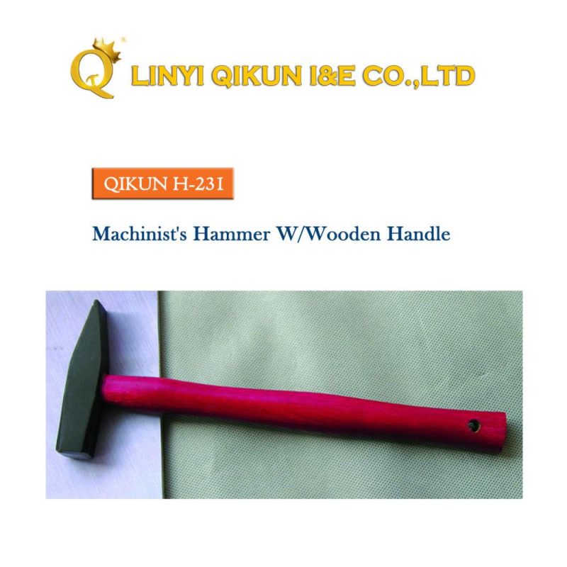H-231 Construction Hardware Hand Tools Fiberglass Handle German Type Machinist′s Hammer
