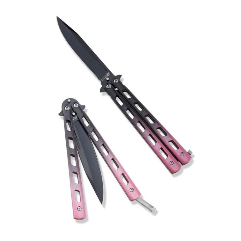 Survival Knife with Automatic Knife Blade and Saw