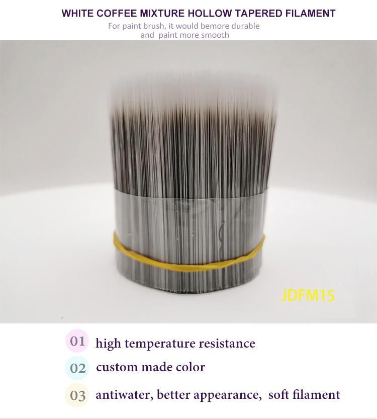 White Coffee Mixture Hollow Tapered Filament Jdfm15