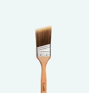 Rubber Painting Brush with Natural White Bristle