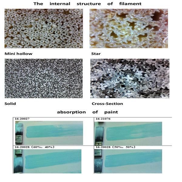 Physical Tapered High Water Painting Absorption PBT Brush Filament