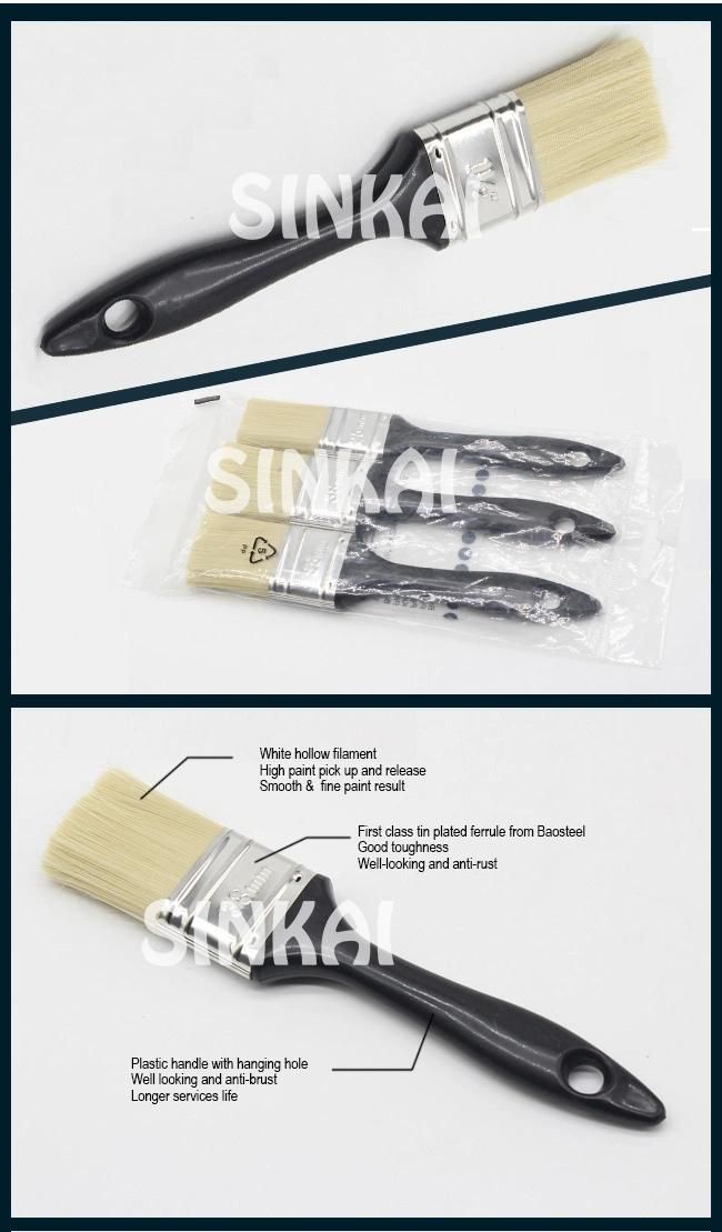 Pet Paint Brush with White Level Hollow Filament