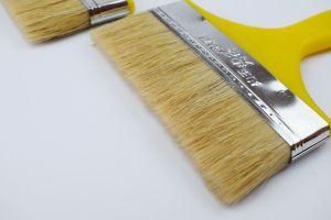 Hot Sale Paint Brush Made of Bristle with Yellow Plastic Handle