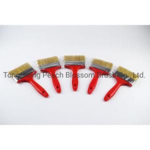 Bristle Brush Wire Red Wooden Handle Paint Brush