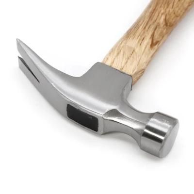 High Quality Carton Steel American Type Claw Hammer with Wood Handle