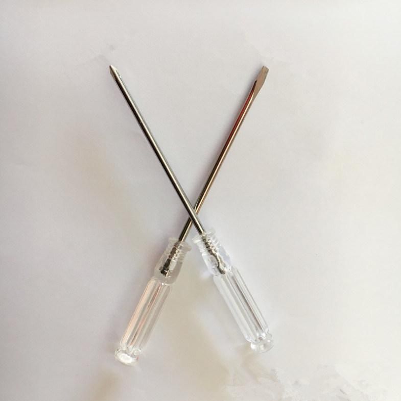 Multifunctional Transparent Mini Driver Crystal Cross Slotted Screwdriver