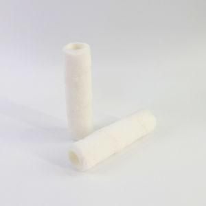 Polyester Fiber White Roller Yellow Plastic Handle Paint Roller Brush