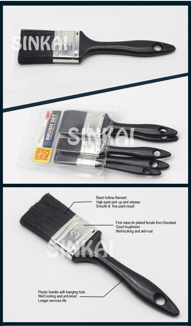 Plastic Handle with Level Filament Brush Sets