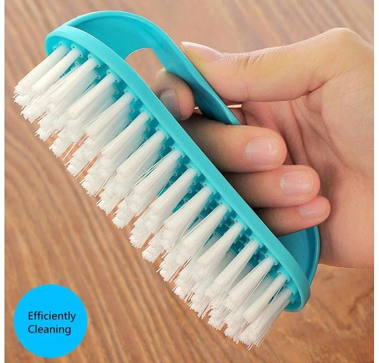 Household Plastic Handle Soft Nylon Cleaning Shoe Brush Laundry Brush