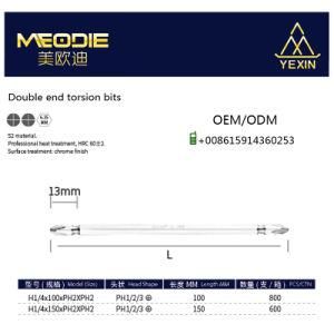 Guangzhou Factory 100mm Double Sided Screwdriver Bits