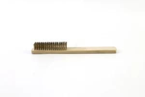 2020 Copper Stainless Steel Wire Brush with Long Wooden Handle