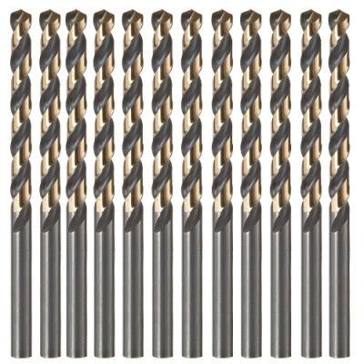 12PCS Black/Gold Drill Bits Set HSS Metal Drill Bit