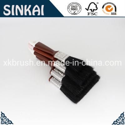 Paint Brush Plastic Handle with Black Bristle Material