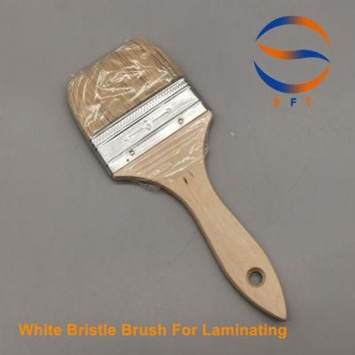 76mm Width Pure White Bristle Painting Brushes for Fibre Glass