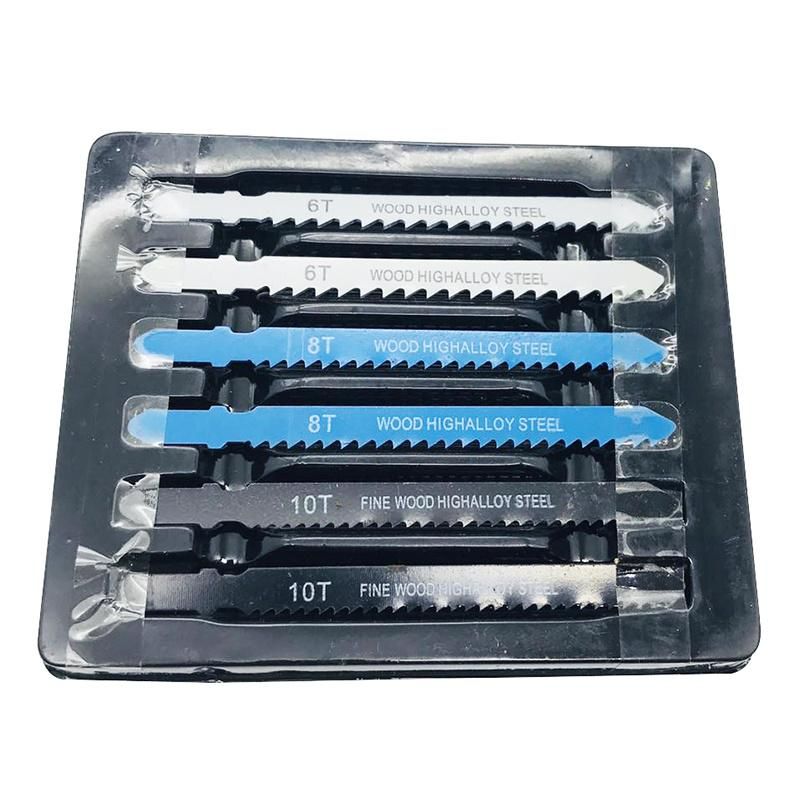 14PCS T-Shank Metal Steel Jigsaw Blade Set Fitting for Wood