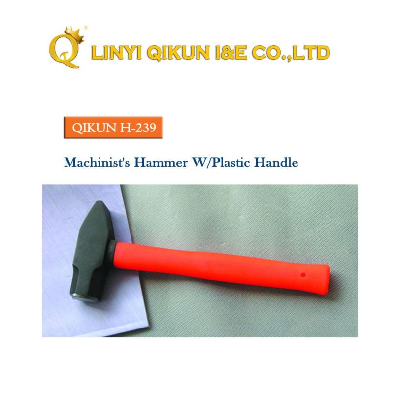 H-230 Construction Hardware Hand Tools Fiberglass Handle German Type Machinist′s Hammer