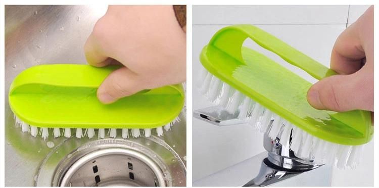 Household Plastic Handle Soft Nylon Cleaning Shoe Brush Laundry Brush
